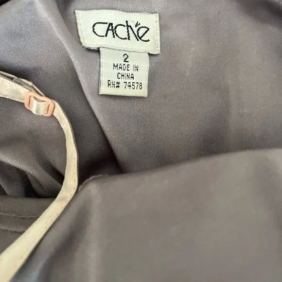 Cache by Sue Wong Grey and Blue Dress - Picture 6 of 7